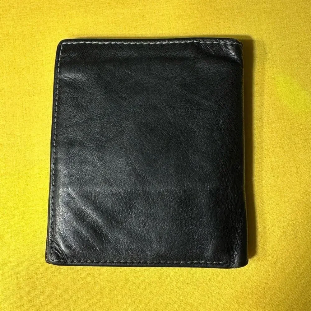Buxton Genuine Leather Bifold Wallet Men’s Brown Organizer ID Window